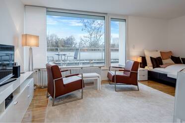 布置非常精美的 屋顶露台公寓 在 Schwabing