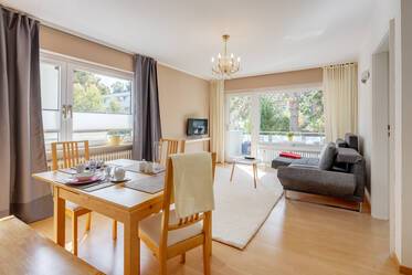 安静的两室公寓出租，带南阳台