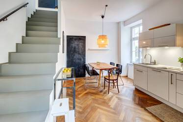 布置非常精美的 复式公寓 在 Schwabing-West