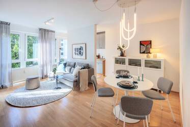 出租：两室公寓，带安静的露台