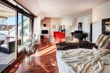 复式公寓带屋顶露台