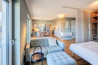 Erding市带阳台的现代公寓出租