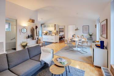 布置非常精美的 屋顶露台公寓 在 Maxvorstadt