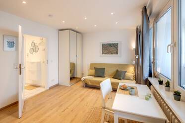 带露台的小型城市公寓