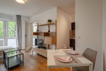 位于 Ramersdorf、带家具的 1.5 室公寓